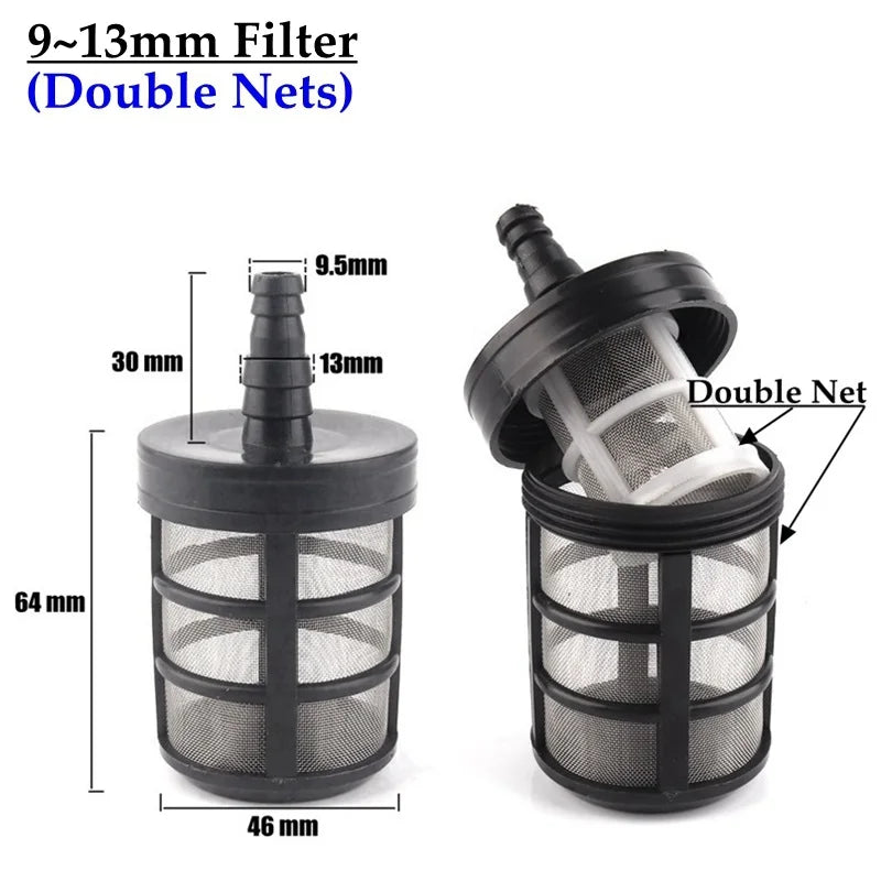 10 Kinds 8~14mm Hose Pipe Filter Car Wash Garden Irrigation Sprayer Pump Filtering Net Strainer Stainless Steel Mesh Filter