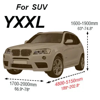 Buildreamen2 Universal Car Cover Sunshade Rain Snow Dust Frost Resistant Car-Cover UV-Anti Sun Dustproof