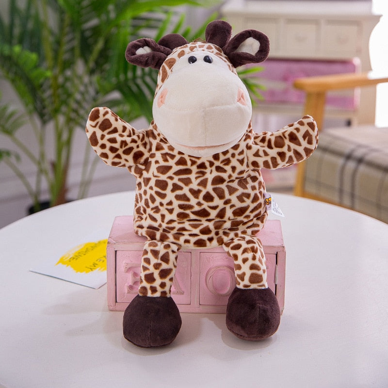 30cm Cute Whole Body Animal Hand Puppet Plush Toy Kindergarten Story Interactive Props Parent-Child Game Glove Dolls