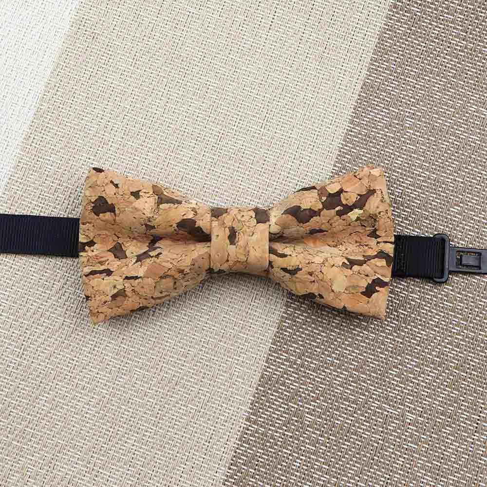 Fashion New Cork Wood Kids Bow Ties Novelty Handmade Fancy Bowtie Adjustable Butterfly Party School Children Accessories