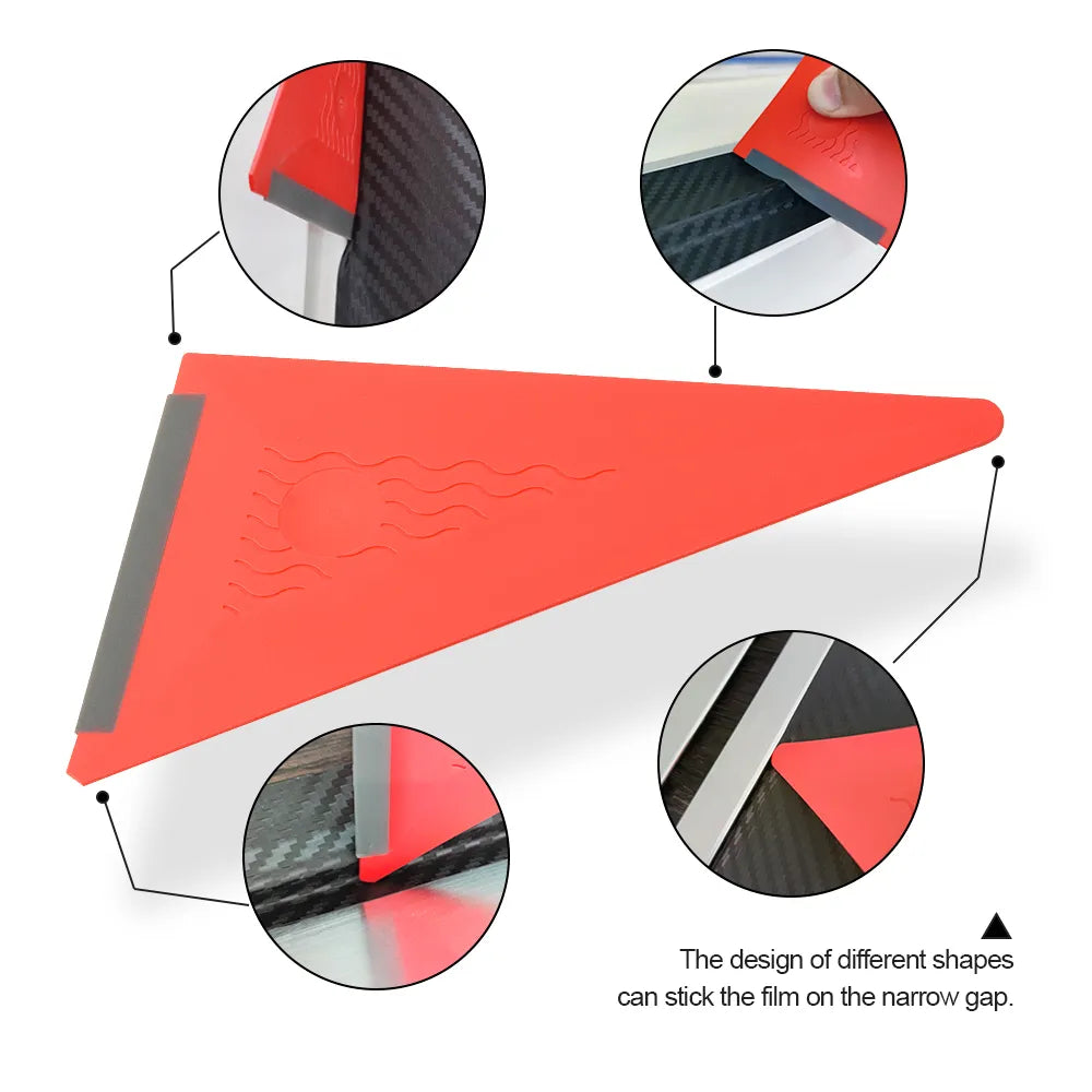 EHDIS Car Tint Tool Kits PPF Vinyl Wrap Squeegee Rubber Water Remover Window Cleaning Scraper Auto Film Stickers Cutter Knife