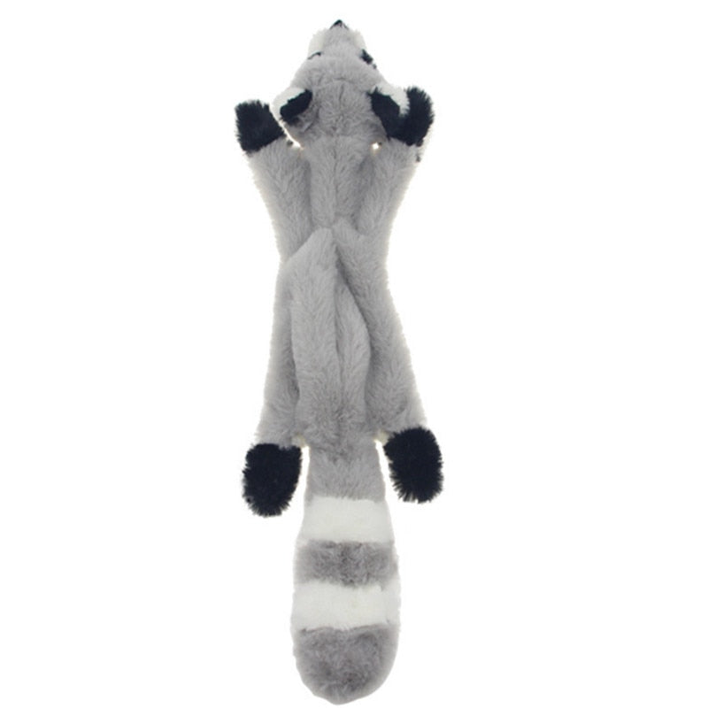 2023 New Cute Plush Toys Squeak Pet Wolf Rabbit Animal Plush Toy Dog Chew Squeaky Whistling Involved Squirrel Dog Toys