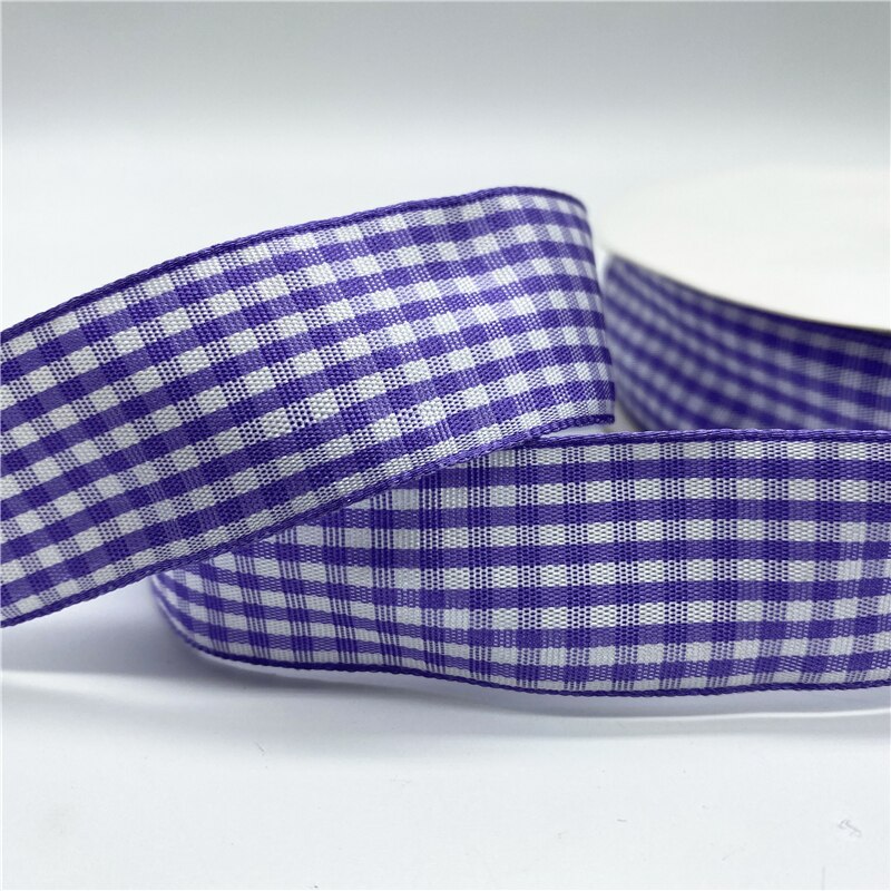 5yards/Lot 25mm Plaid Ribbon Christmas Decor Ribbon for Handmade Design Christmas Decoration DIY