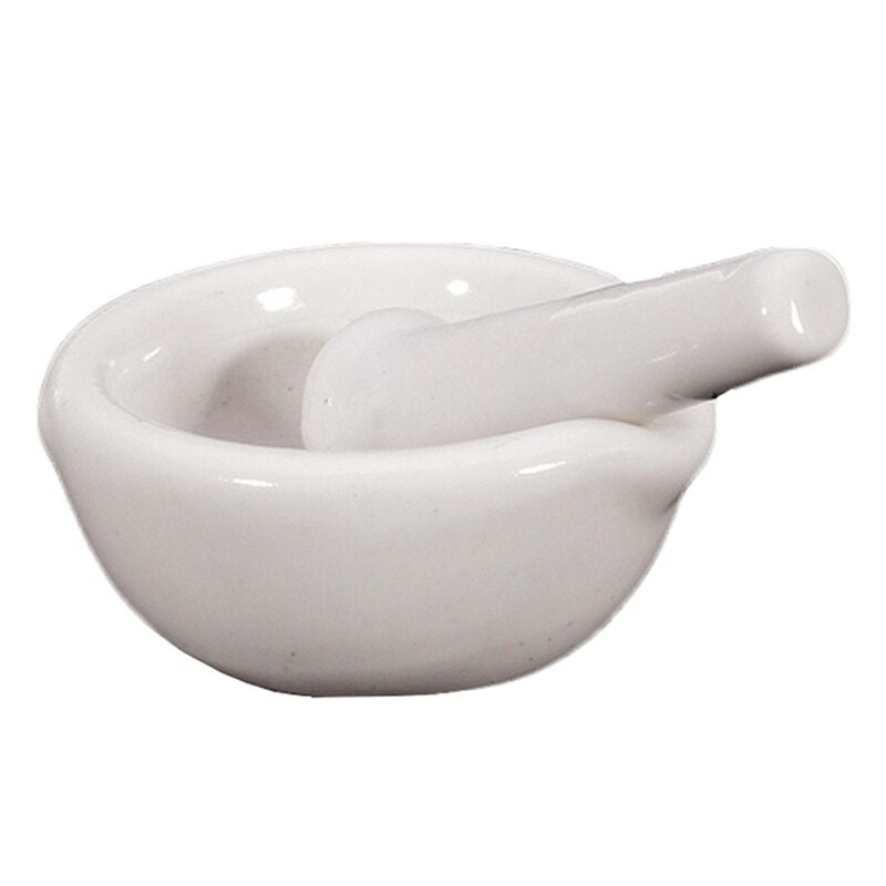 60mm Chinese Style Ceramics Spice Mill Grinder Set Handheld Seasoning Mills Grinder Kitchen Mortar and Pestle Tools Set