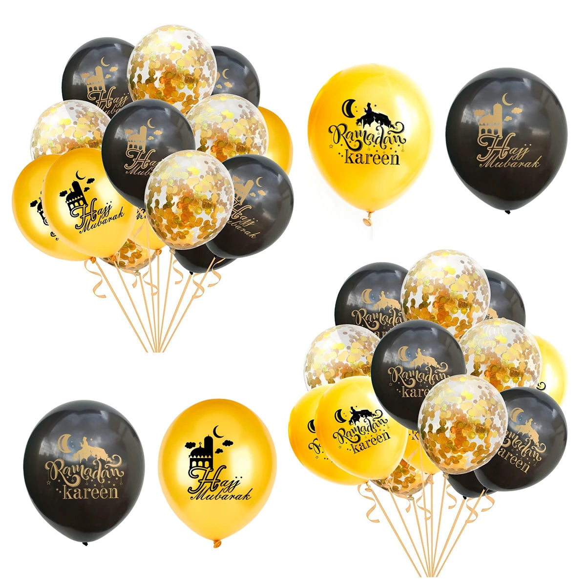Eid Mubarak Banner Balloons Ramadan Kareem Islamic Muslim Party Decor Ramadan Decoration for Home 2024 Adha Aid Mubarak