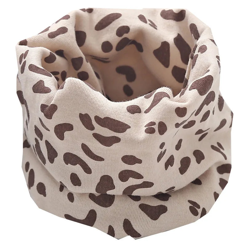 New Autumn Winter Girls Cotton Scarf Kids Scarf Bibs LIC Boys Girls Scarves Lovely Kids Collar Children Bufandas O Ring Scarf