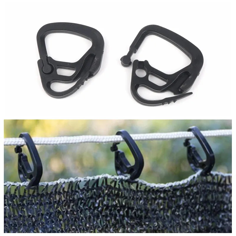 20/30pcs Shading Net Hook Agriculture Greenhouse Sunshade Net Curtain Line Outdoor Courtyard Poultry Aquaculture Fence Line