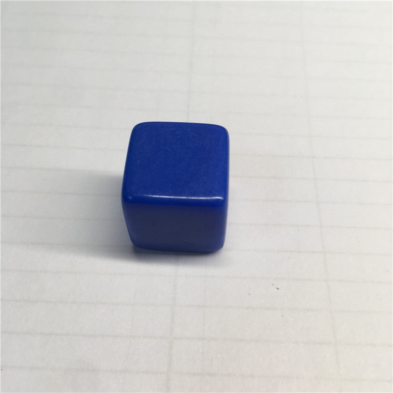 10pcs 16MM Blank Ktv Dice Paintless Plain Engravable DIY Poker Gambling Dice Chess Board Game Teaching Dice 11 Colors