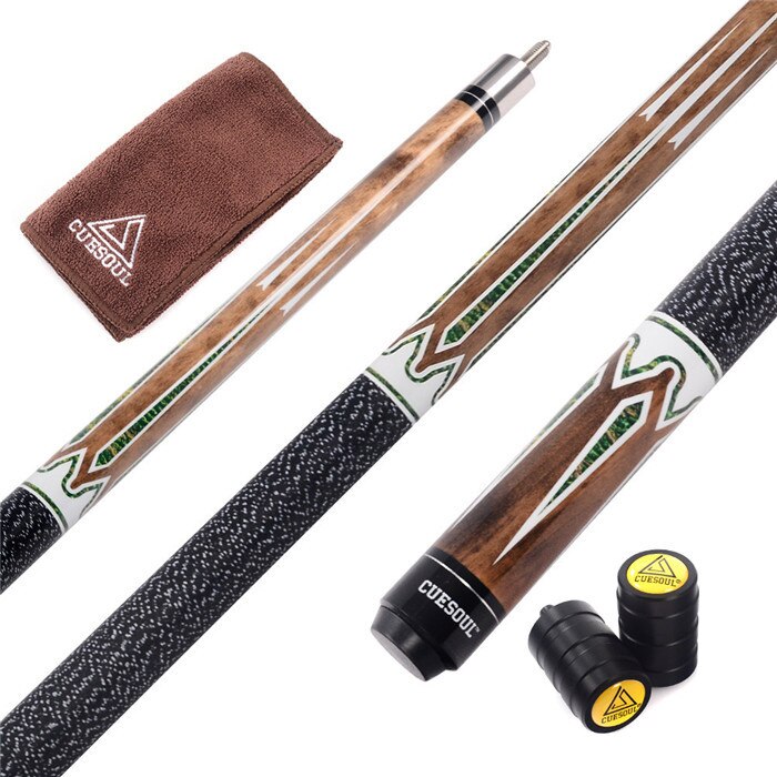 CUESOUL Pool Cue Stick With 11.5mm/12.75mm Cue Tip Come With Cue Joint/Shaft Protector