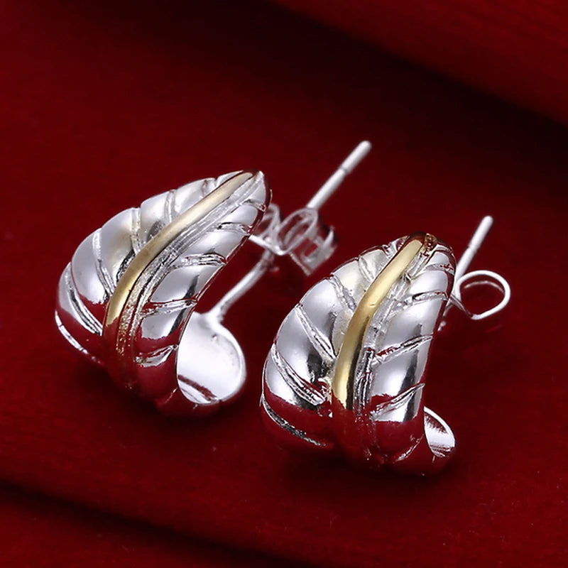 New Trendy 925 Sterling Silver Simple 3.5cm/5cm Circle Round Hoop Earring for Woman Fine Jewelry