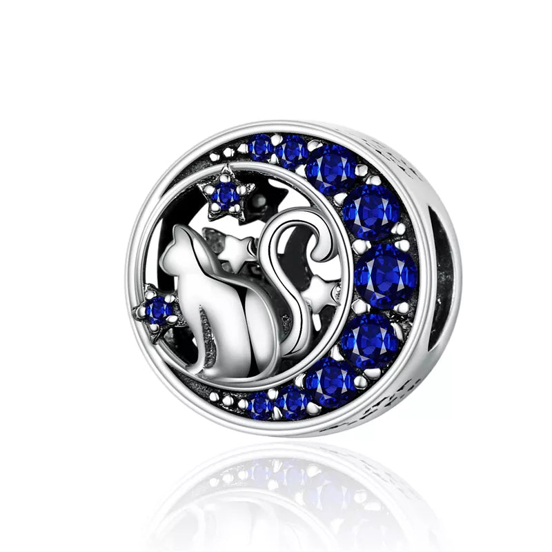 BAMOER 925 Sterling Silver Crystal Bee Crystal Charm Fit Women Charm Bracelets DIY Jewelry Girlfriend