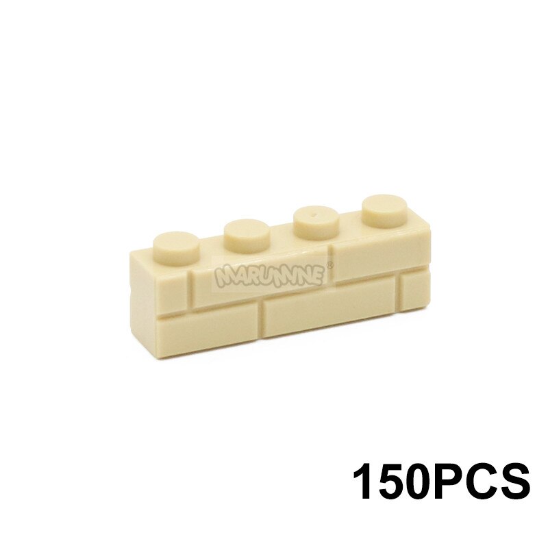 MARUMINE 150PCS 1x3 Wall Bricks Cube Idea Part House Build Block Parts 3622 Compatible Accessories DIY Assembly MOC Street View