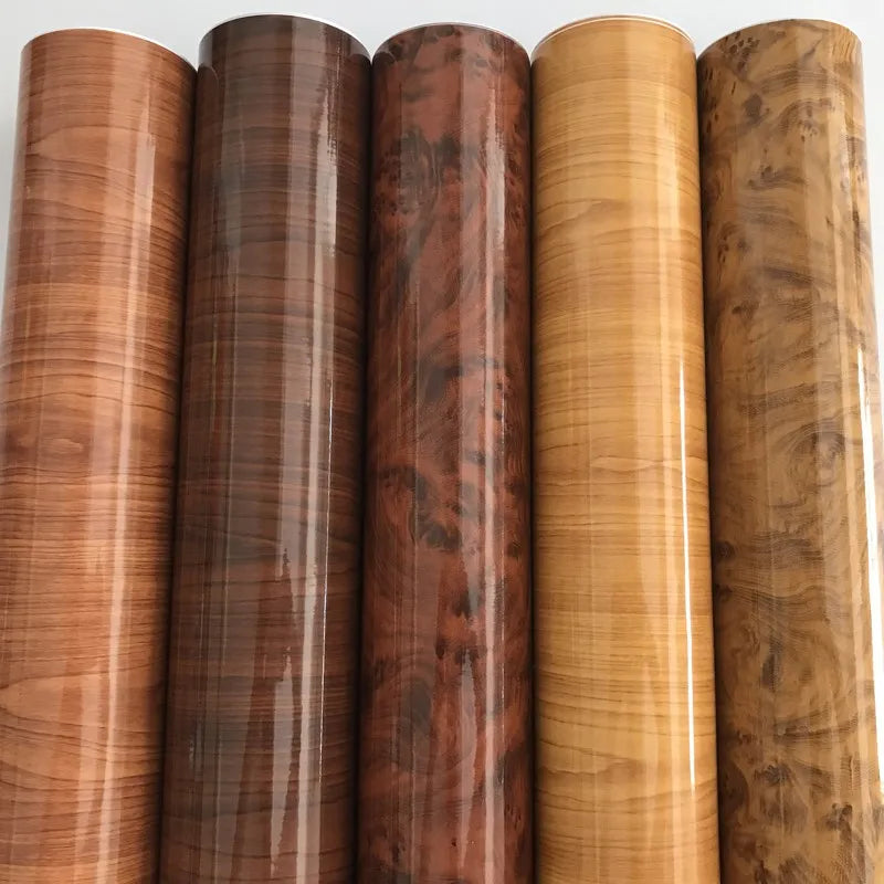 High Glossy Wood Grain Car Interior DIY Vinyl Sticker Decal Wrap Film Size 10/20/30/40/50cmx152cm