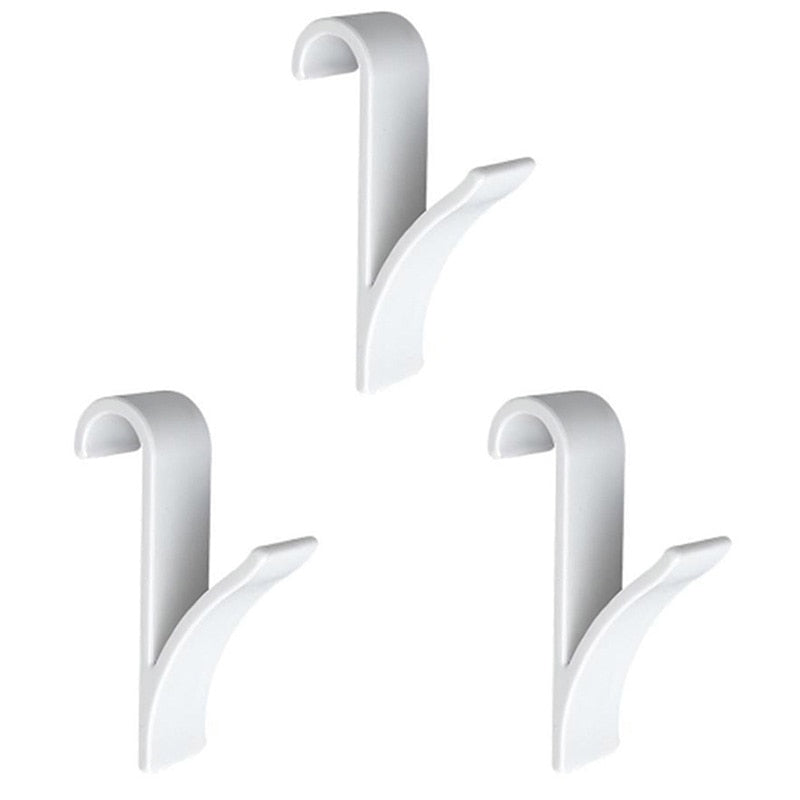 Kitchen Bathroom Hanger Clips Storage Racks White Clear Hanger Heated Towel Radi