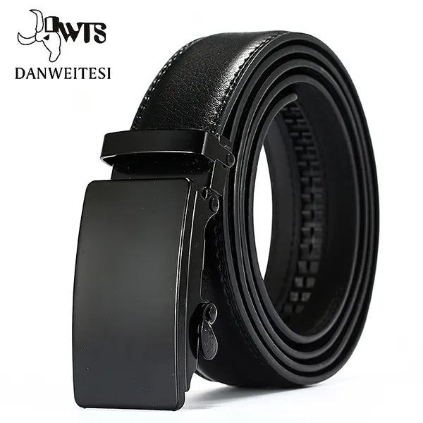 Leather Belts for Men Automatic Male Belts Cummerbunds Leather Belt Men Black Belts Cinturon Hombre
