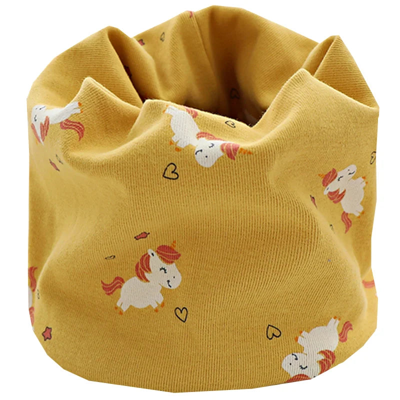 New Autumn Winter Girls Cotton Scarf Kids Scarf Bibs LIC Boys Girls Scarves Lovely Kids Collar Children Bufandas O Ring Scarf