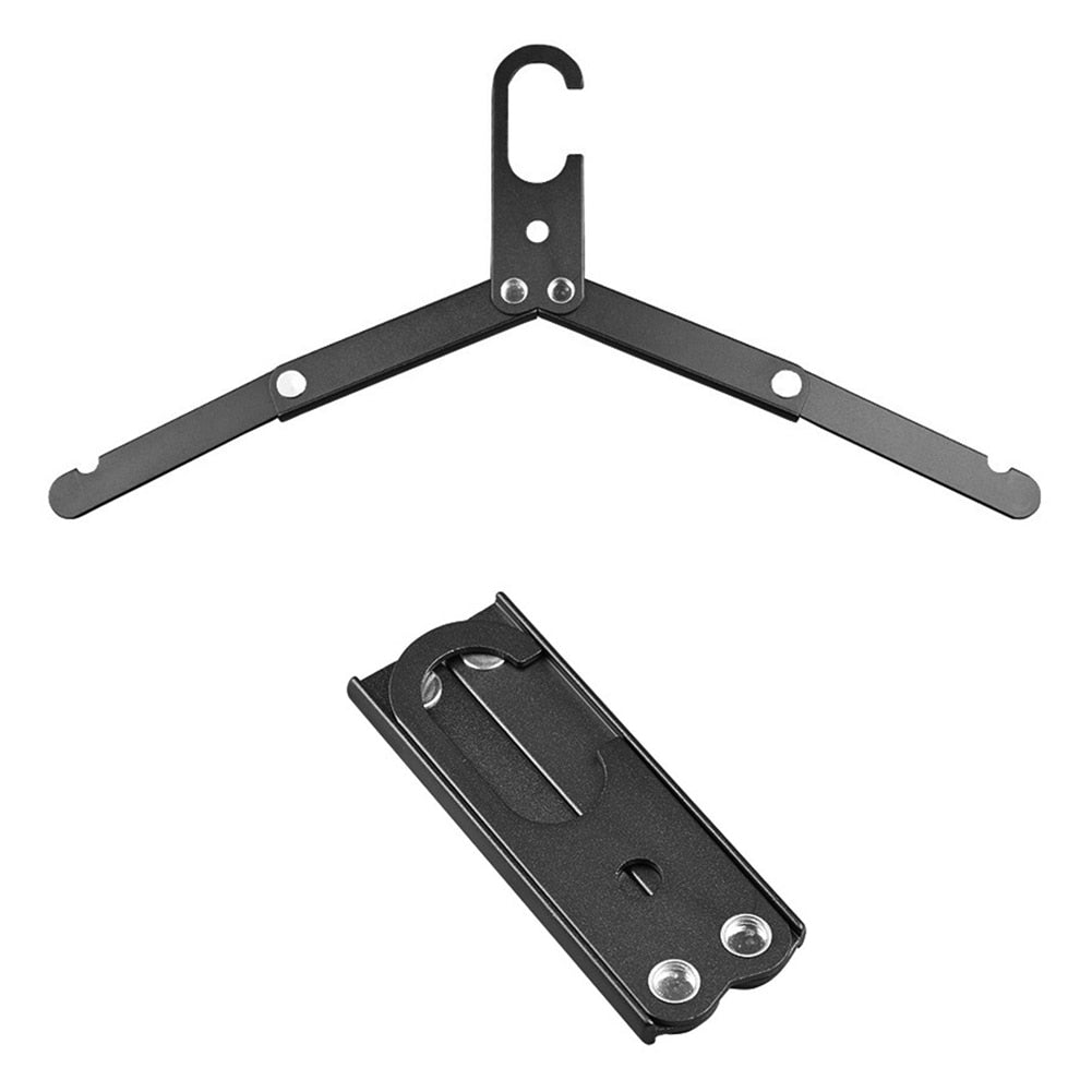 New Aluminum Alloy Folding Clothes Hanger Outdoor Camping Coat Drying Rack Space