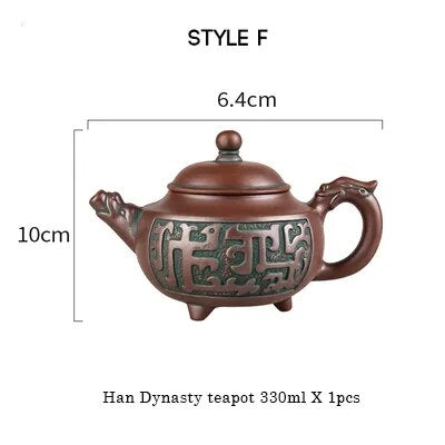 Yixing Raw Ore Household Teapot Handmade Large Capacity Tea Making Device Cerami