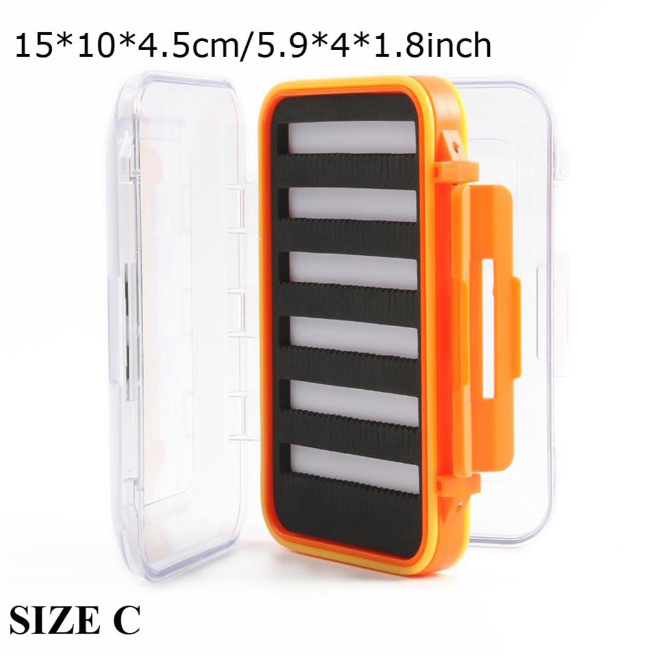 Maximumcatch Fly Box Waterproof Slit Foam High Density 4 Size Fly Fishing Tackle Box