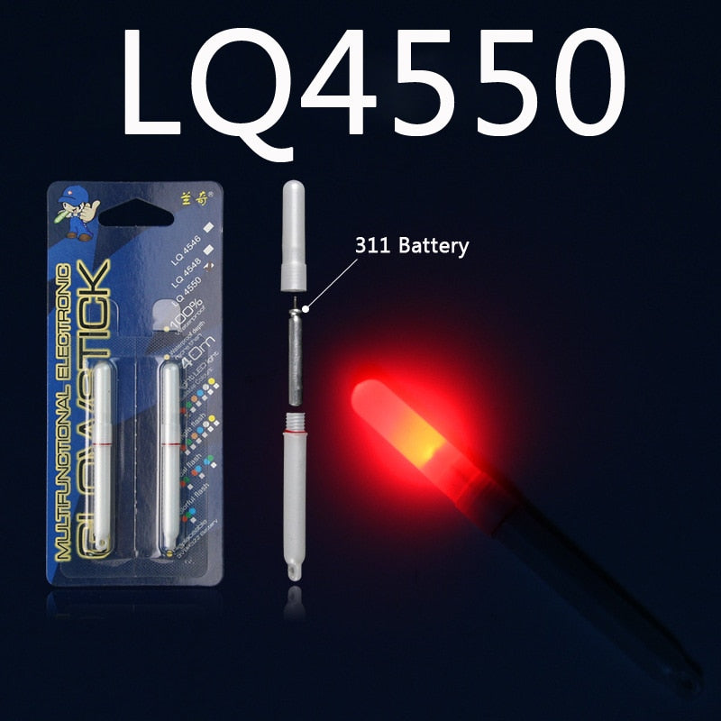 ICERIO 6PCS Electronic Light Sticks Night Fishing Float Rod Light Water Proof Fish Gathering Glow Lamp Lights Luminous Sticks