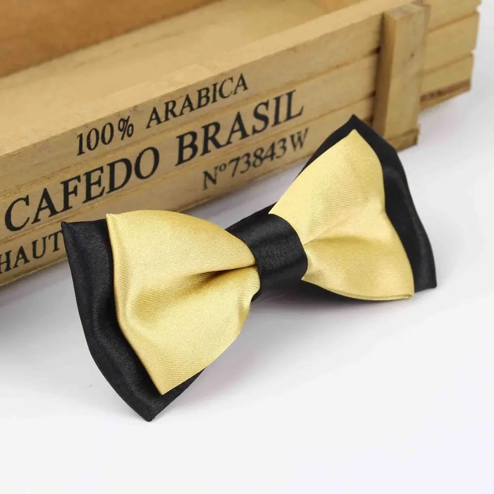 Classic Kid Suit Neckwear Baby Boy's Girls Fashion Solid Color Adjustable BowtiE Chlidren Two Tone Pet Dog Cat Bow Tie