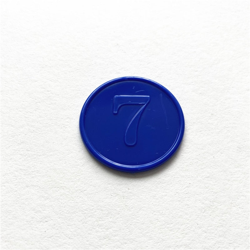 10pcs/Lots!Plastic Poker Chip for Gaming Tokens Plastic Coins Family Club Board Games Toy Creative for Children