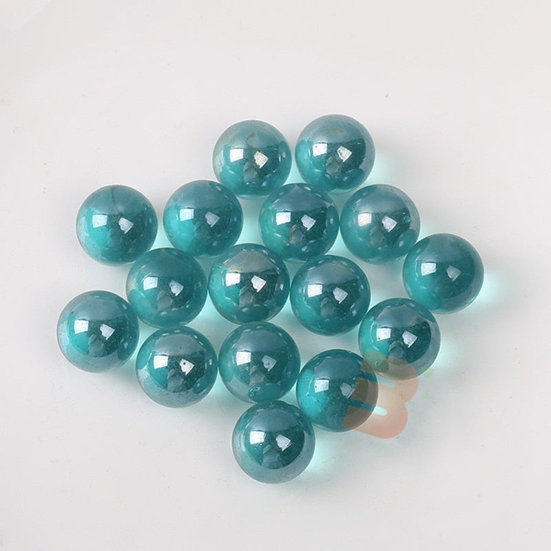 16mm Glass Marbles Balls Charms Clear Pinball Machine Home Decor for Fish Tank Vase Aquarium Toys for Kids Children 10PCS