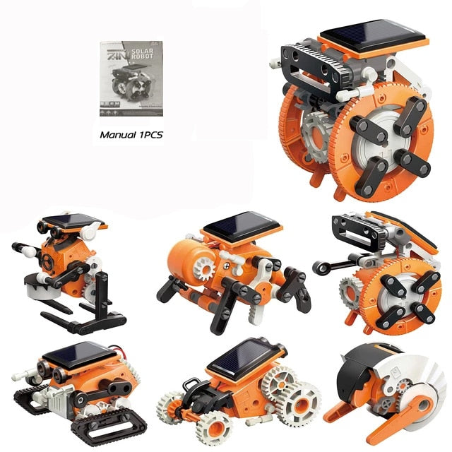 STEM Solar Robot Educational Toys Technology Science Kits Learning Development Scientific Fantasy Toy for Kids Children Boys