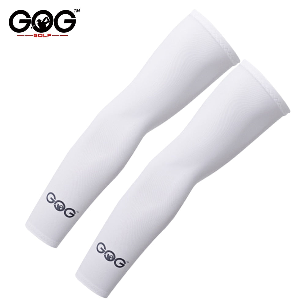 GOG Golf Sleeves Cooling Lycra Arm Sleeves Sun Protective UV Cover Sport Ridding