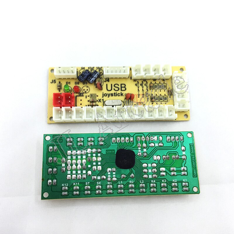 DIY Zero Delay Arcade USB Encoder PC to Joystick Fighting Games Replacement Parts Encoder Board +Wire Cables