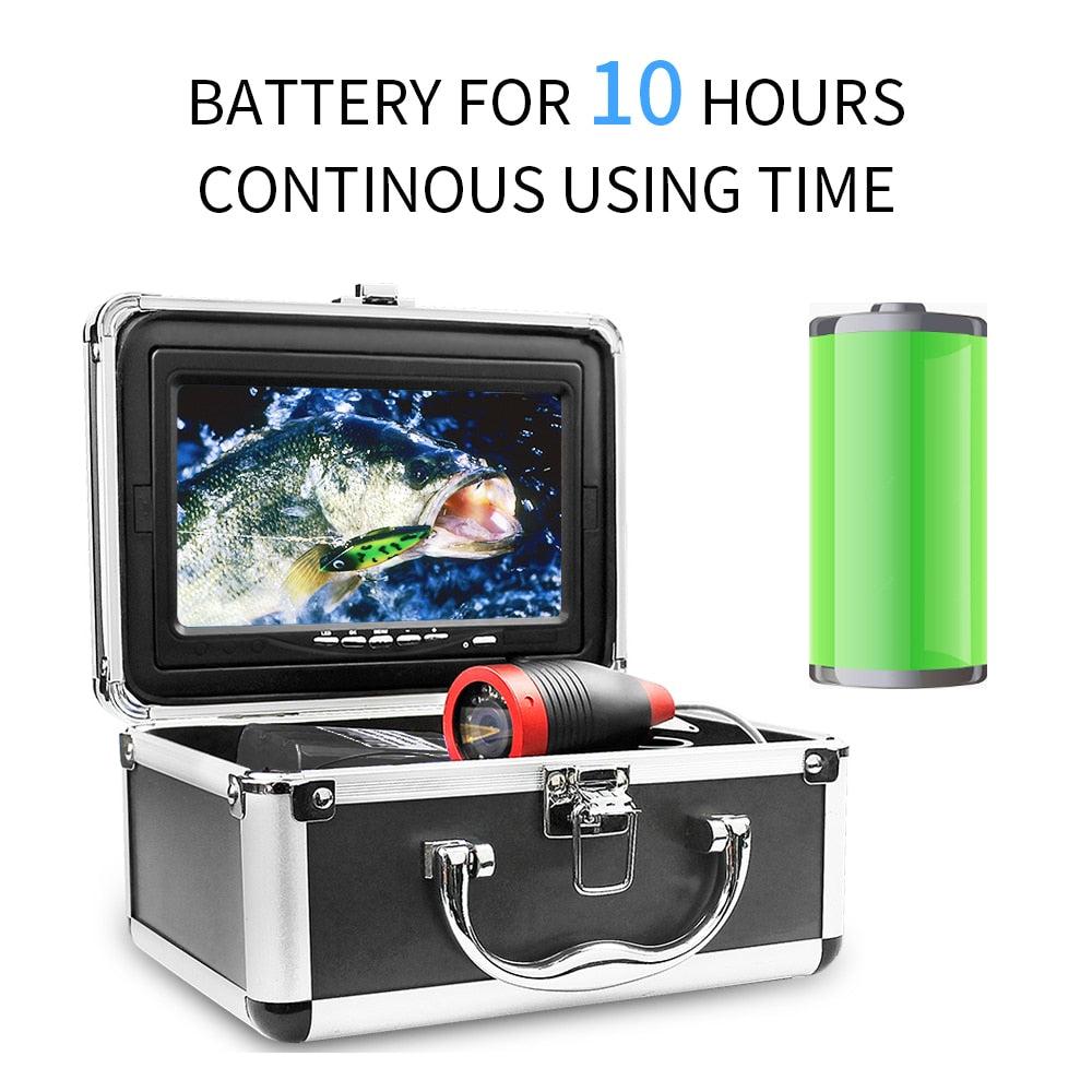 Erchang Underwater Fishing Camera DVR 7 Inch Winter Fishing Camera 1000TVL 24pcs Light Recording Infrared Camera for Ice Fishing