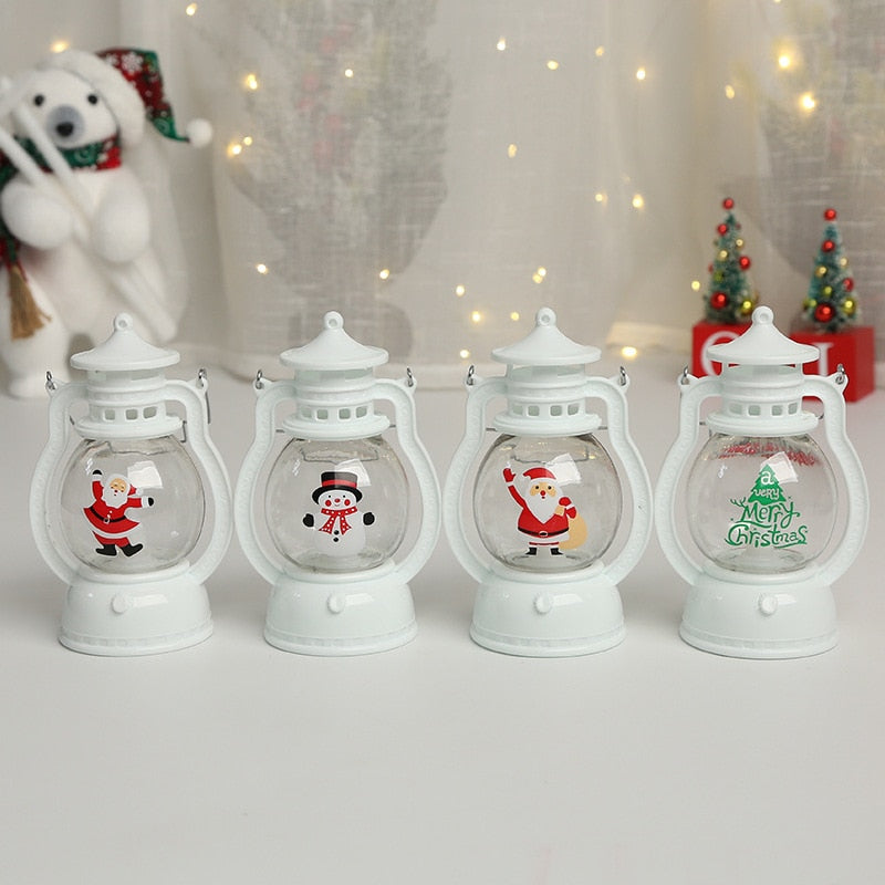 Christmas Portable Small Oil Lamp Led Light Christmas Decorations for Home Christmas Ornament Xmas Navidad Natal New Year 2023