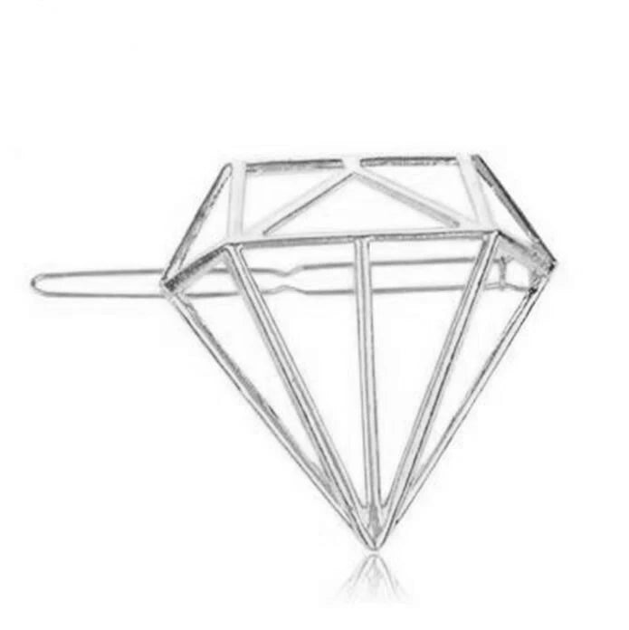 Metal Leaf Hair Clip Barrettes Hairpin Barrette Hair Claws Women Girls Trend Charm Moon Round Triangle