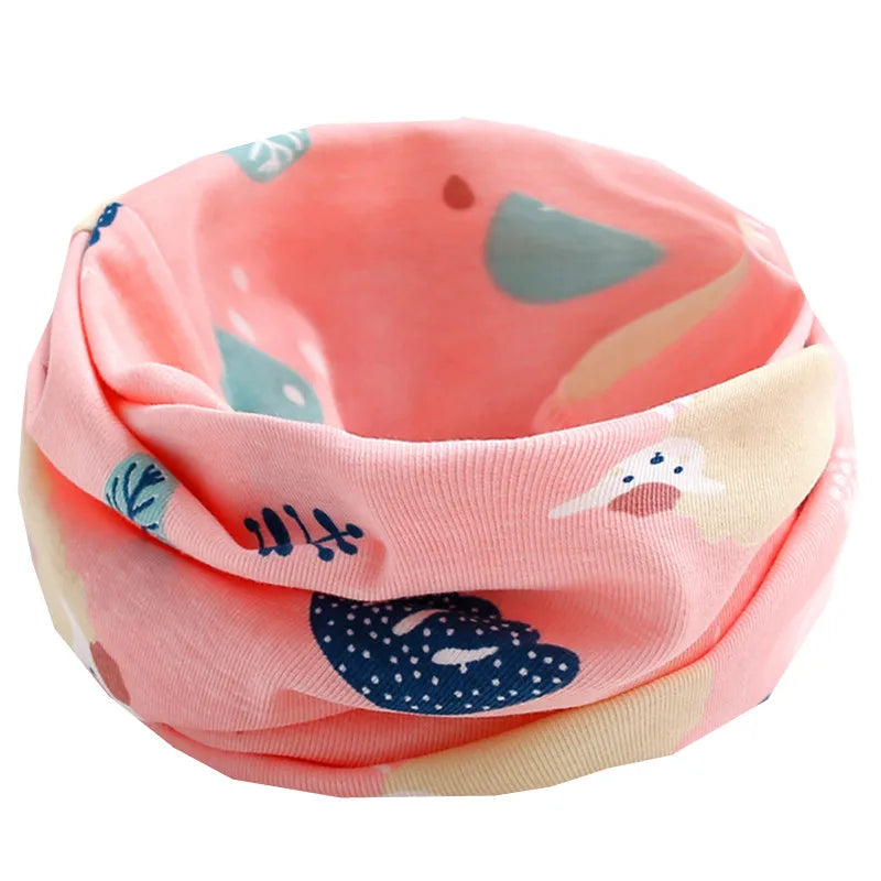 New Autumn Winter Girls Cotton Scarf Kids Scarf Bibs LIC Boys Girls Scarves Lovely Kids Collar Children Bufandas O Ring Scarf