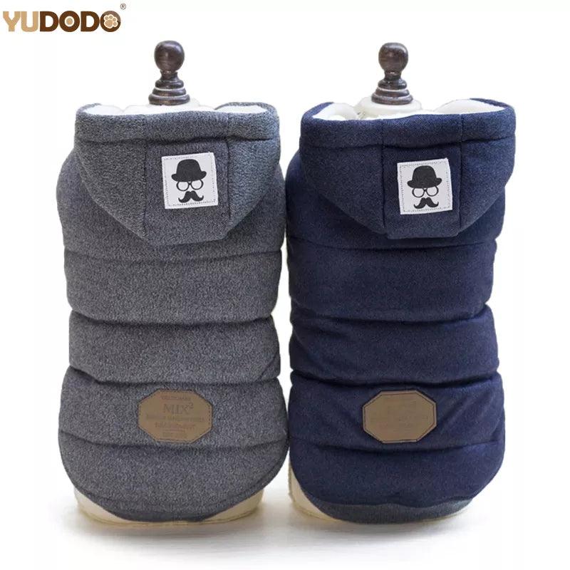 Winter Warm Pet Dog Clothes Hooded Thick Warm Clothes Cotton Cat Puppy Dogs Coat Jackets Chihuahua Yorkie Clothing S-Xxl