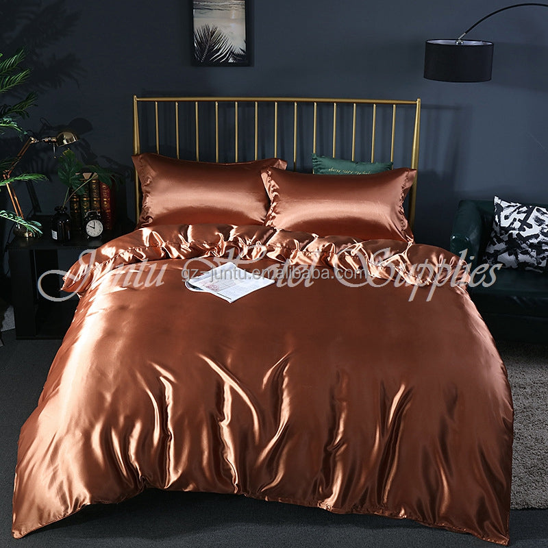 Juntu Customize Silk Bedding Set Mulberry Silk 4pcs Set