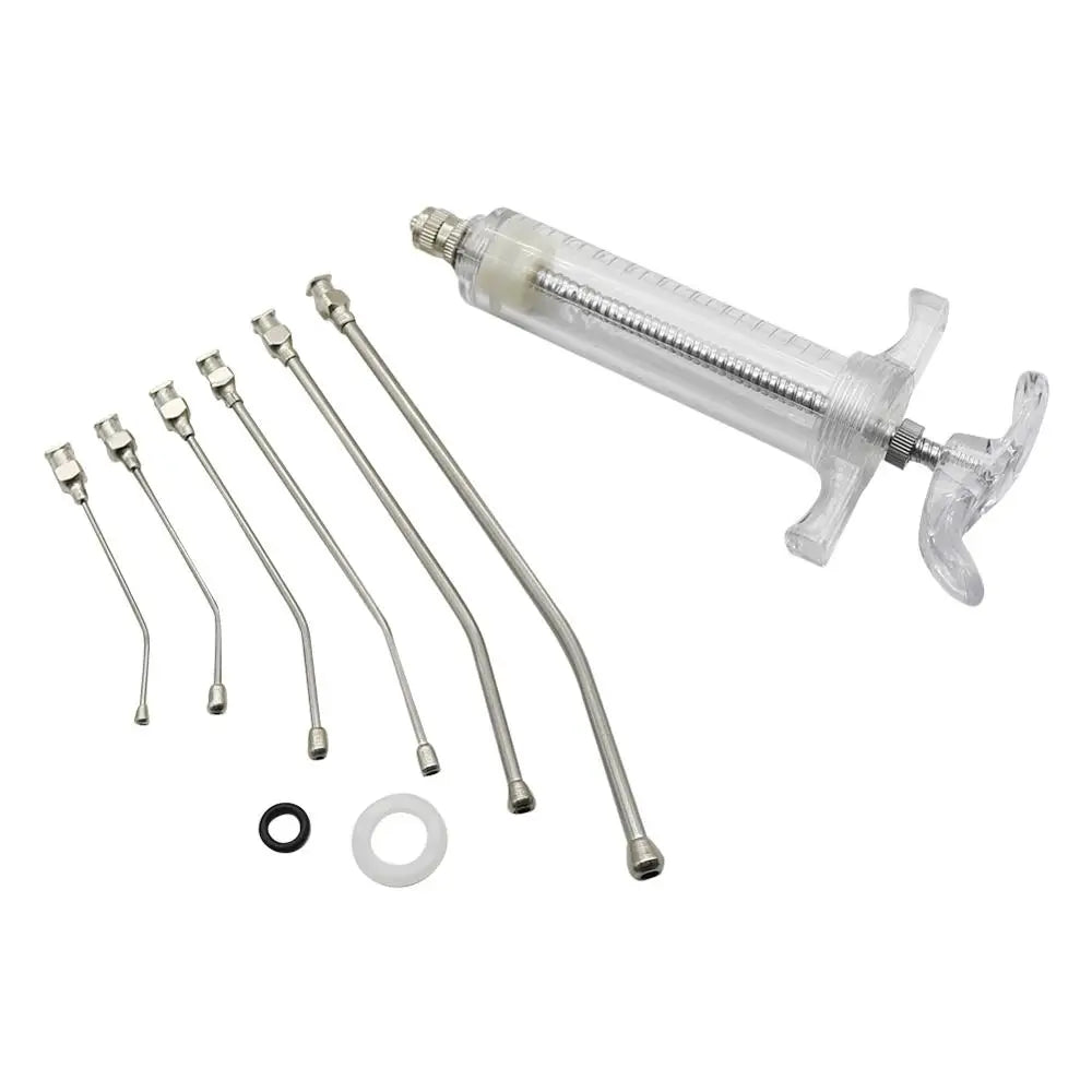 7 Pcs/Lot 10ml/20ml/50ml Parrot Feeding Syringe Parrots Bird Feeding Syringe With 6 Pcs Curved Gavage Tubes Bird Feeding Tool