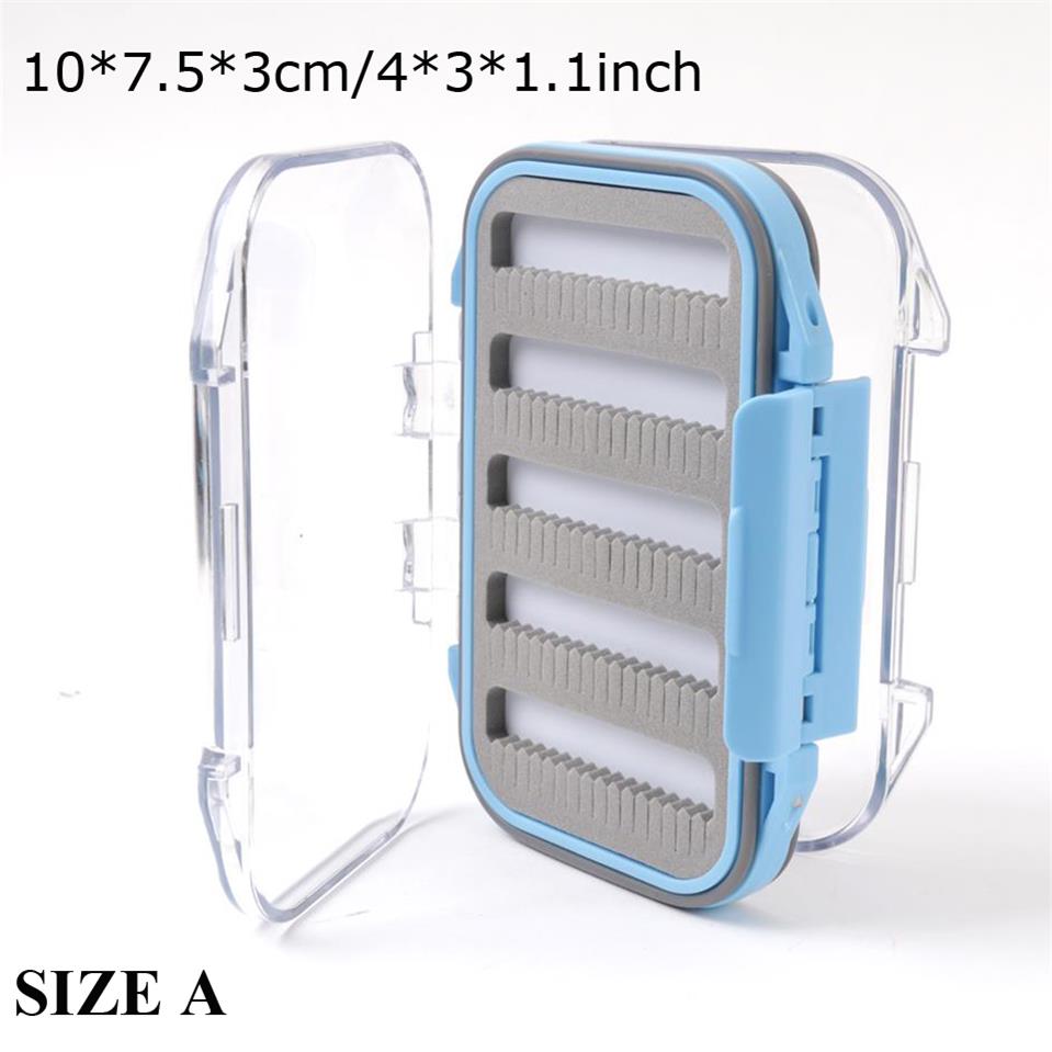 Maximumcatch Fly Box Waterproof Slit Foam High Density 4 Size Fly Fishing Tackle Box
