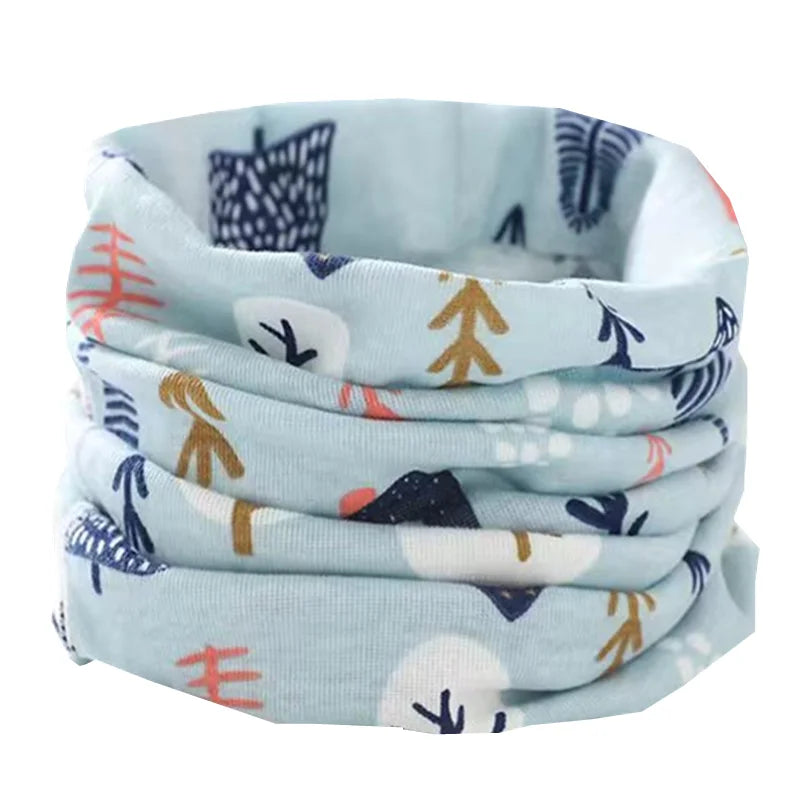 New Autumn Winter Girls Cotton Scarf Kids Scarf Bibs LIC Boys Girls Scarves Lovely Kids Collar Children Bufandas O Ring Scarf