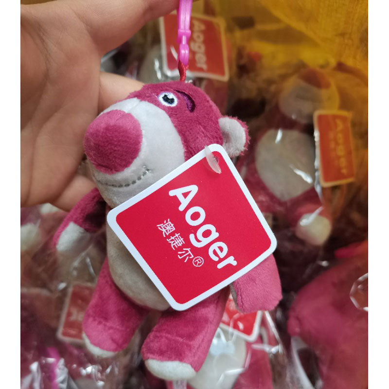 21cm Disney Toy Story Lotso Strawberry Bear Plush Toys With Strawberry Smell Stuffed Super Soft Kids Doll for Children