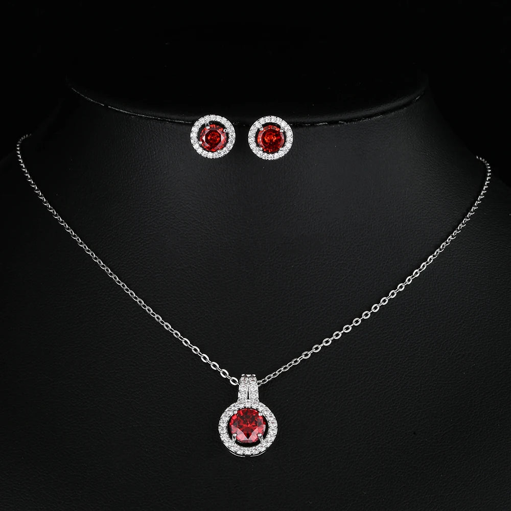 Nigerian Water Drop Cubic Zirconia Wedding Jewelry Sets Inlay Luxury Crystal Bridal Jewelry Set for Bridesmaids AS099