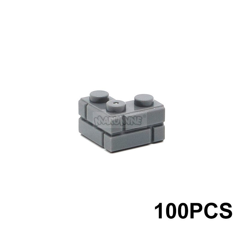 MARUMINE 150PCS 1x3 Wall Bricks Cube Idea Part House Build Block Parts 3622 Compatible Accessories DIY Assembly MOC Street View