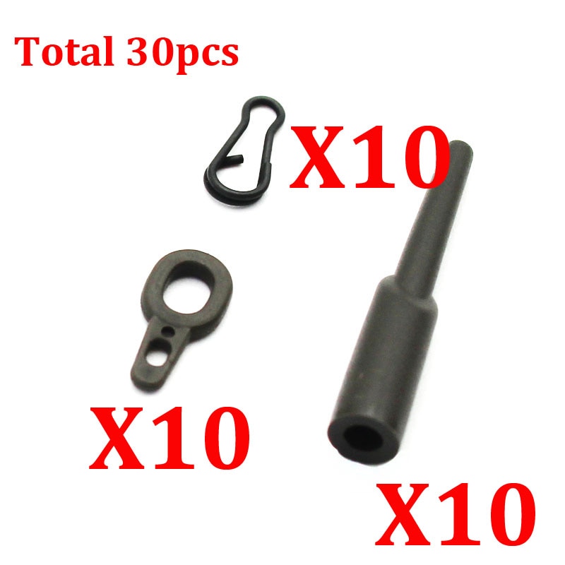 Run Rig Kit Accessories for Carp Fishing Running Rig Ring Rubber Beads for Carp Rigs Hair Rig Tackle