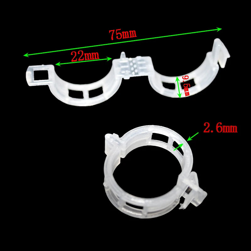 Greenhouse Plant Fixing Clips Garden Plants Flowers Tied Bundle Branch Clip Clamping Tools Garden Supplies Plant Clips 50 Pcs