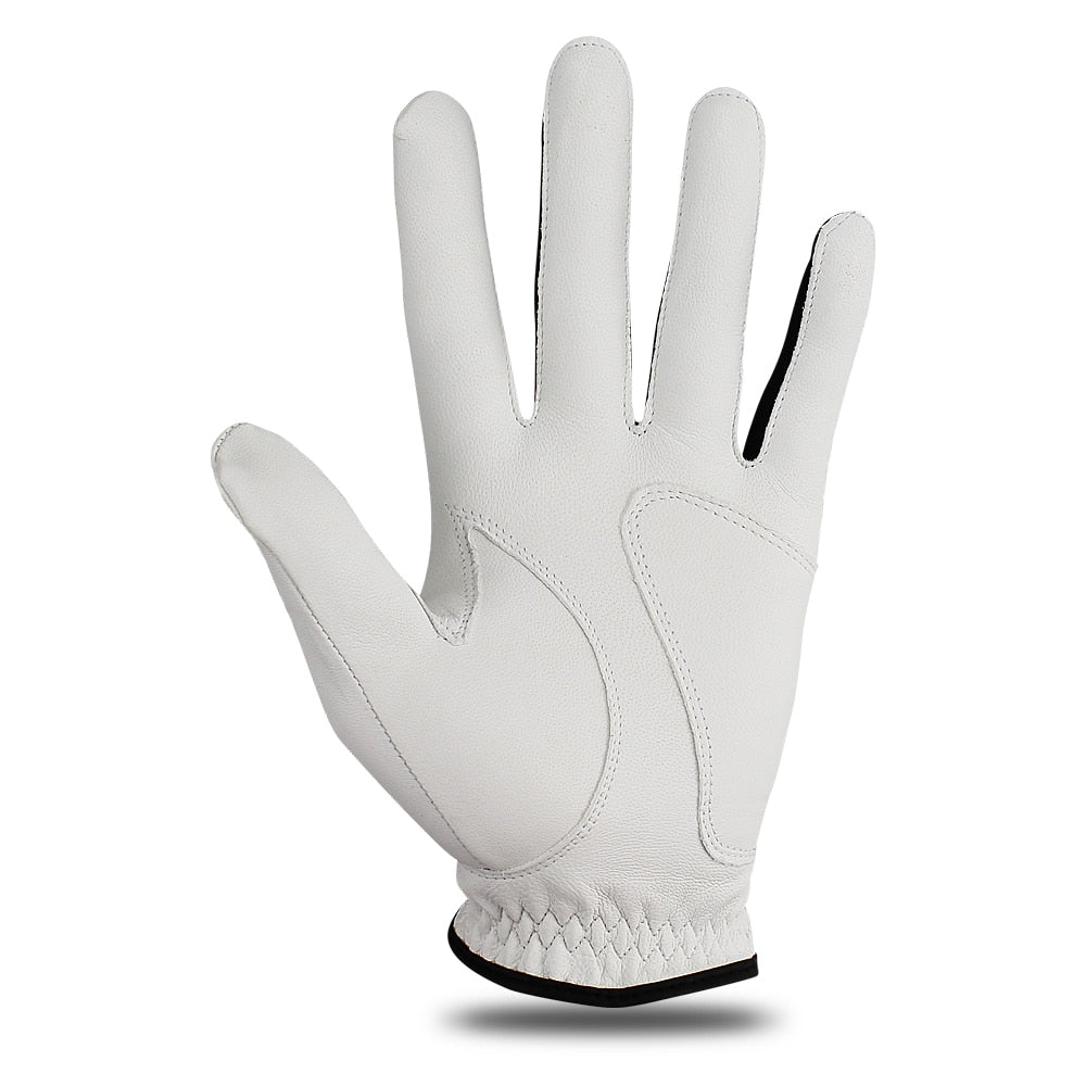 6 PCS Mens Golf Glove Sheepskin Leather
