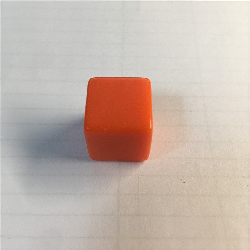 10pcs 16MM Blank Ktv Dice Paintless Plain Engravable DIY Poker Gambling Dice Chess Board Game Teaching Dice 11 Colors