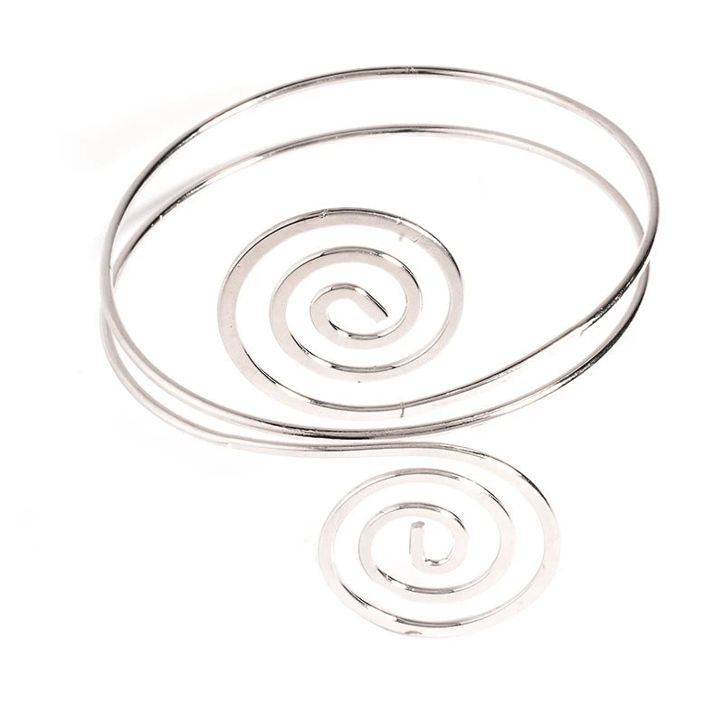 Arm Bracelet Adjustable Silver Gold Color Arm Cuff Bangle Pulseiras Bijoux Lover Bracelet Hip Hop Bangles for Women