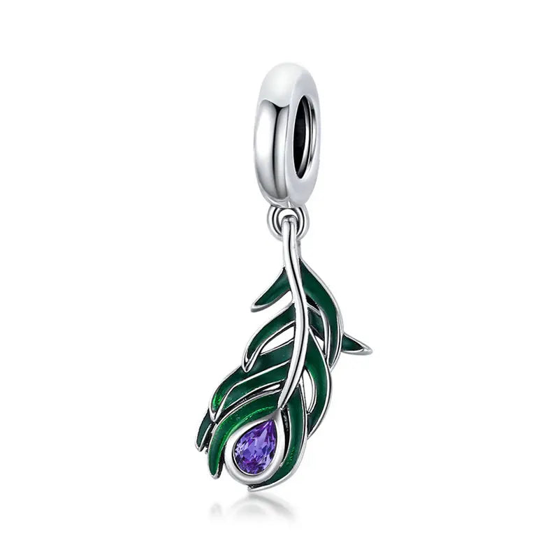 BAMOER 925 Sterling Silver Crystal Bee Crystal Charm Fit Women Charm Bracelets DIY Jewelry Girlfriend