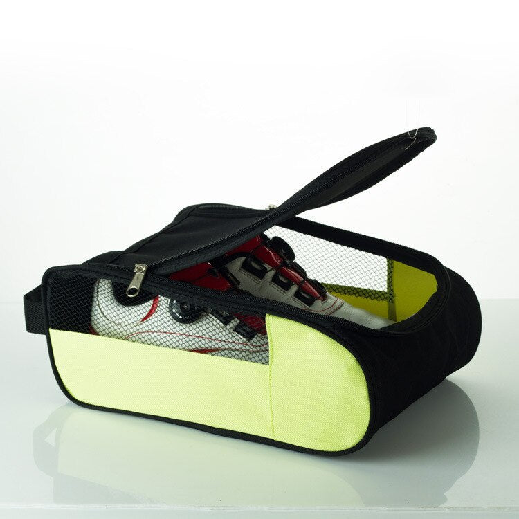 Portable Golf Shoes Bag Zipper Shoe Case Breathable Water Resistant Carrier Shoe Accessory Black Green Red Drop Ship