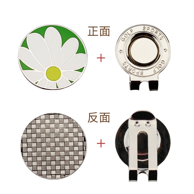 1.18 Inch Golf Ball Mark W Magnetic Golf Hat Clip Mark Golf Ball Position 24 Kinds for Choice Golf Marker
